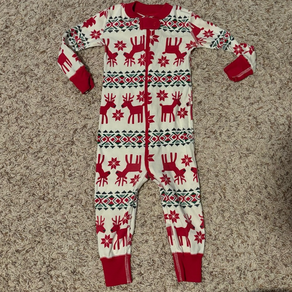 Hanna Andersson Dear Deer 18-24 Month 80cm Kids Christmas Pajamas